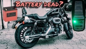 charging a motorcycle battery with a battery charger
