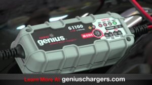charging a motorcycle battery with a battery charger
