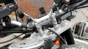 handlebars on a motorcycle