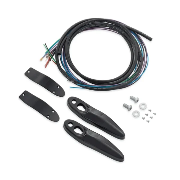 Rear Turn Signal/License Plate Relocation Kit - Black