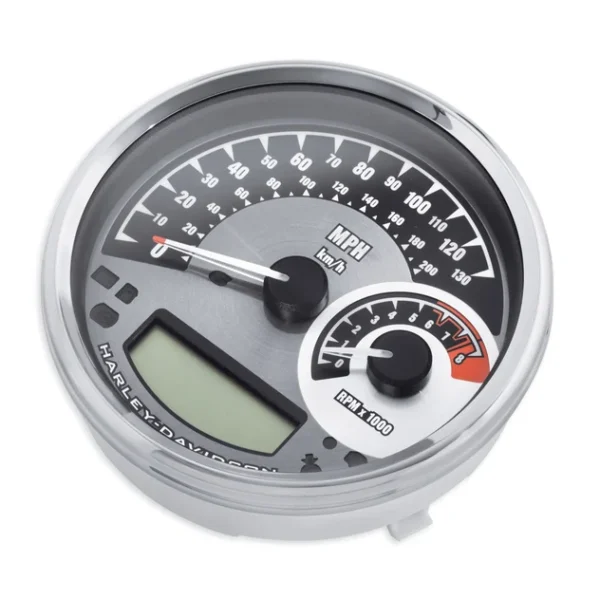 5 in. Combination Analog Speedometer/Tachometer Kilometers/hr- Spun Aluminum Dial