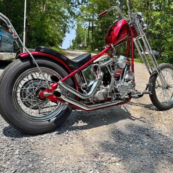 1954 Harley Davidson Panhead Chopper.