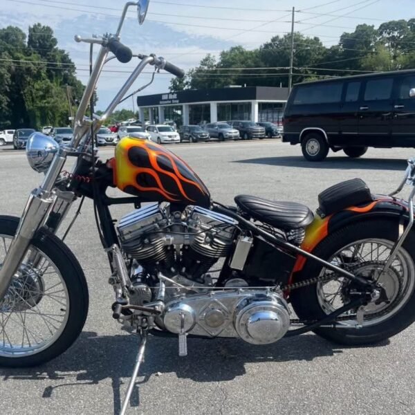 1957 Harley-Davidson panhead chopper.